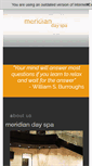Mobile Screenshot of meridiandayspa.com