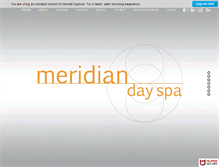 Tablet Screenshot of meridiandayspa.com